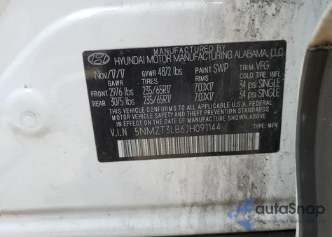 2018 Hyundai Santa Fe Sport from USA, damaged, VIN 5NMZT3LB6JH091144